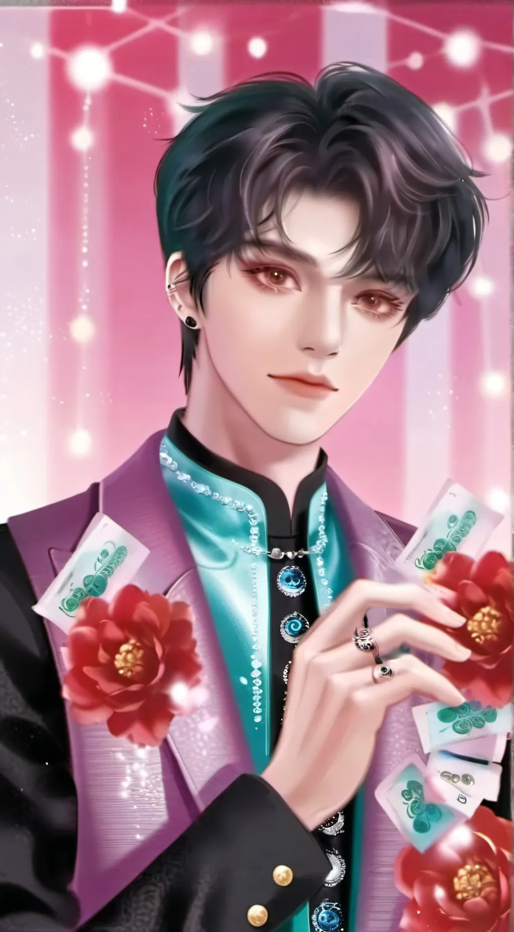 ai character: SKZ squid game background