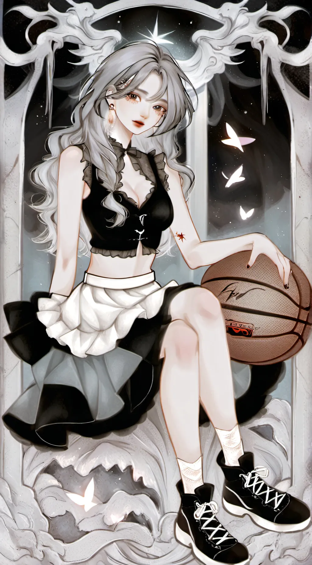 ai character: Lila + Felix  background