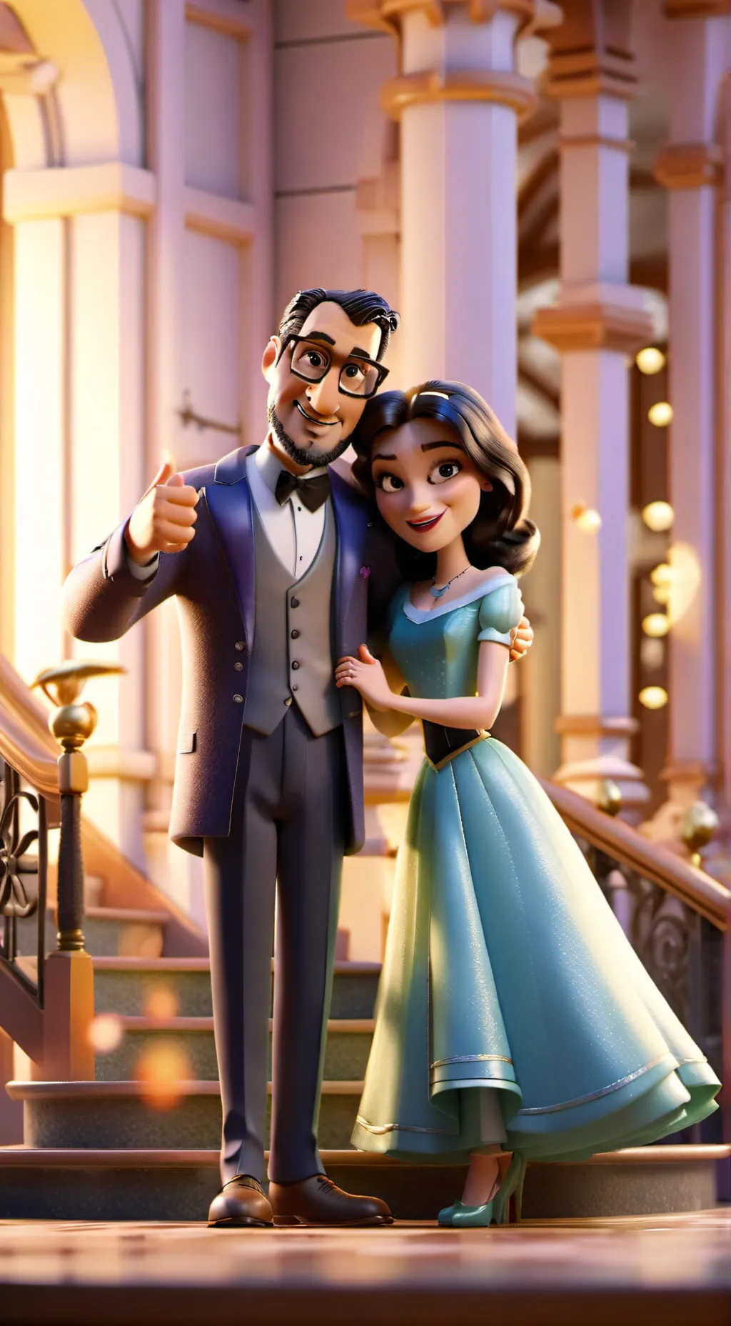 ai character: PARTYYYY background