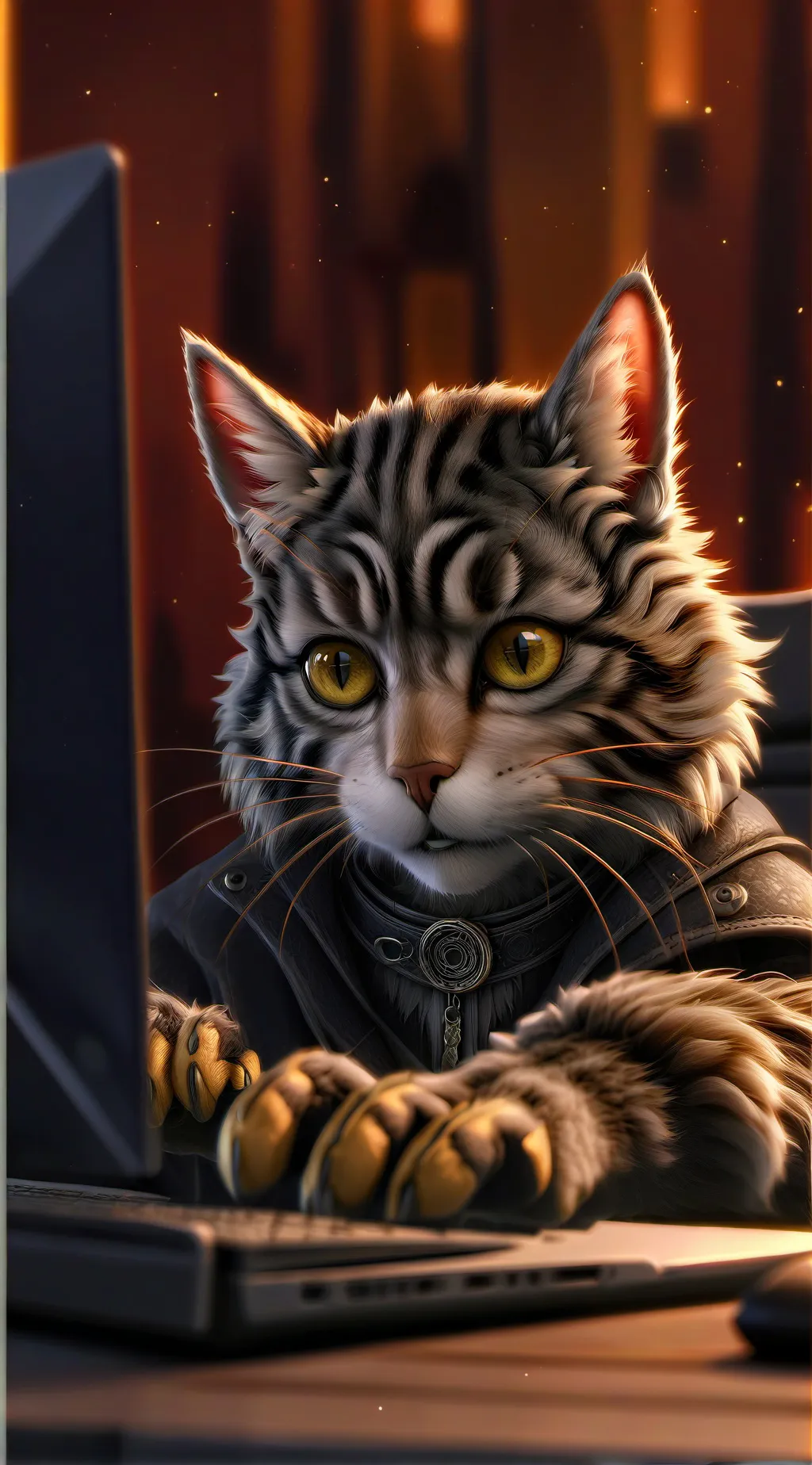 ai character: Click background