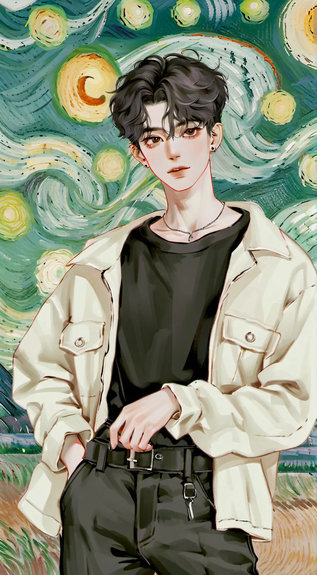 ai character: Chester  background