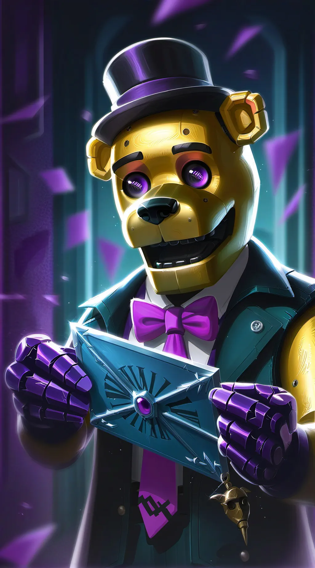 ai character: Fred Bear background