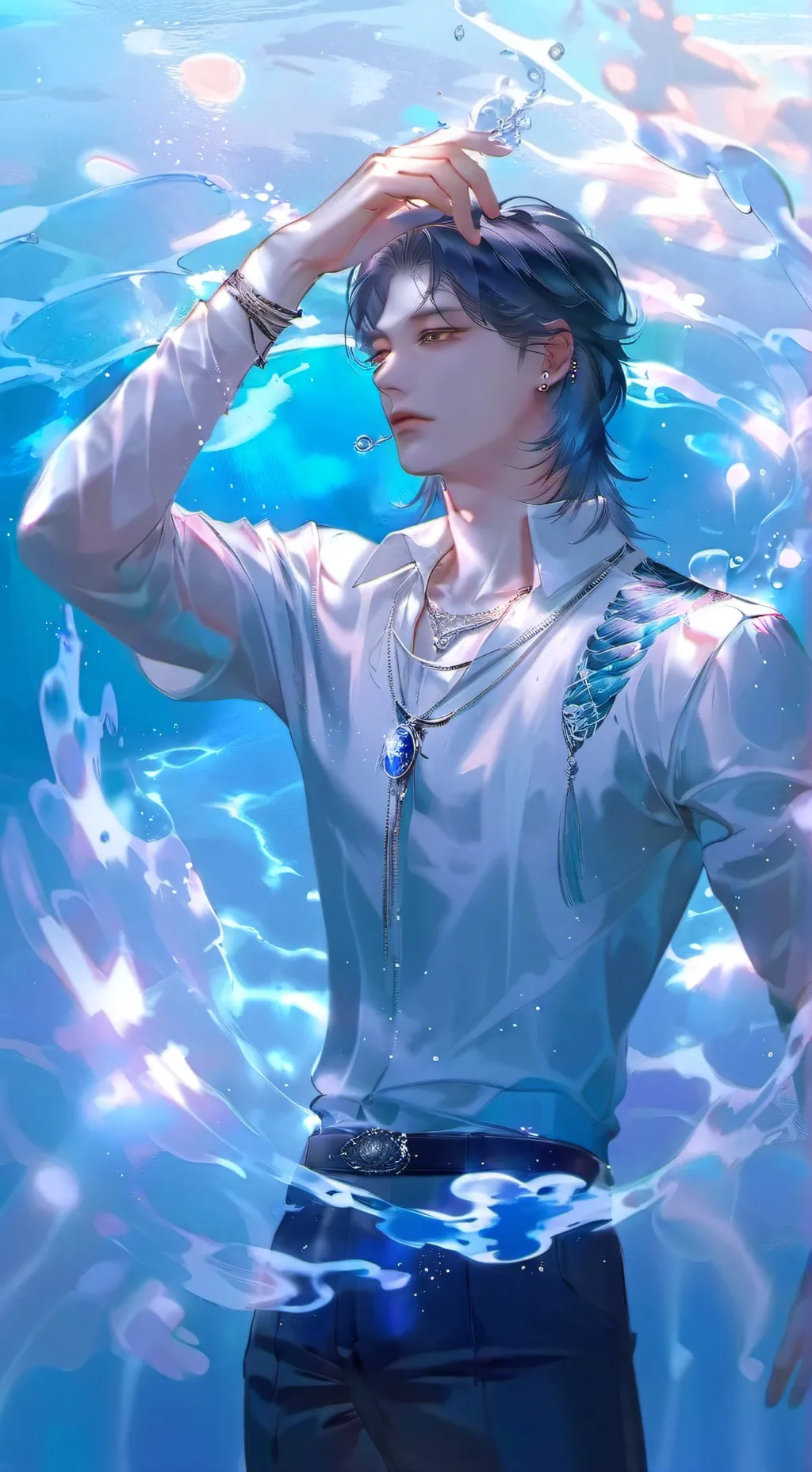 ai character: Aquaman background