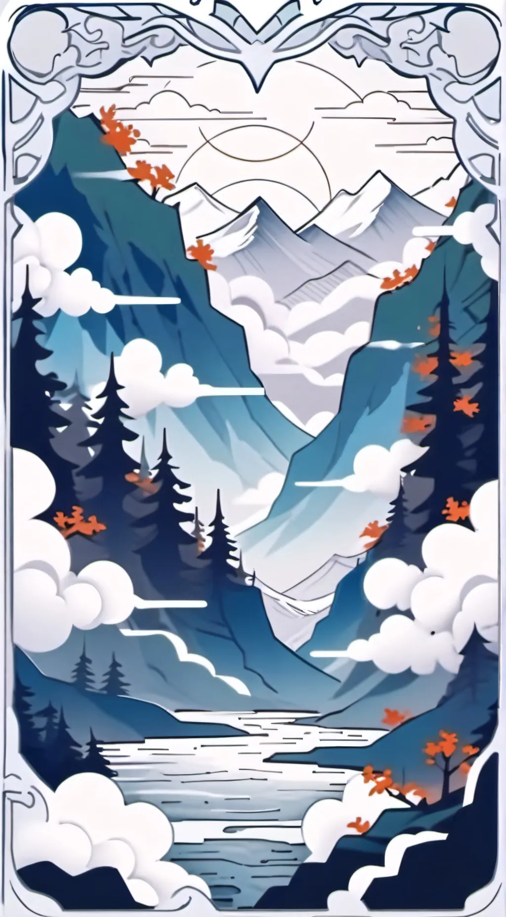 ai character: christmas background