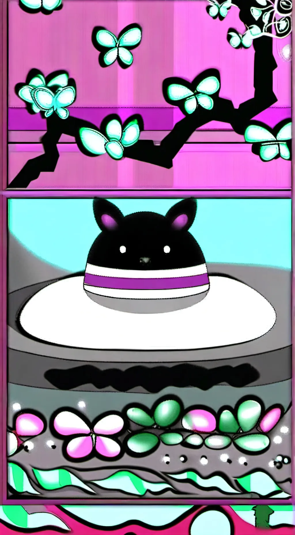 ai character: 🦋☆Flutter☆🦋 background