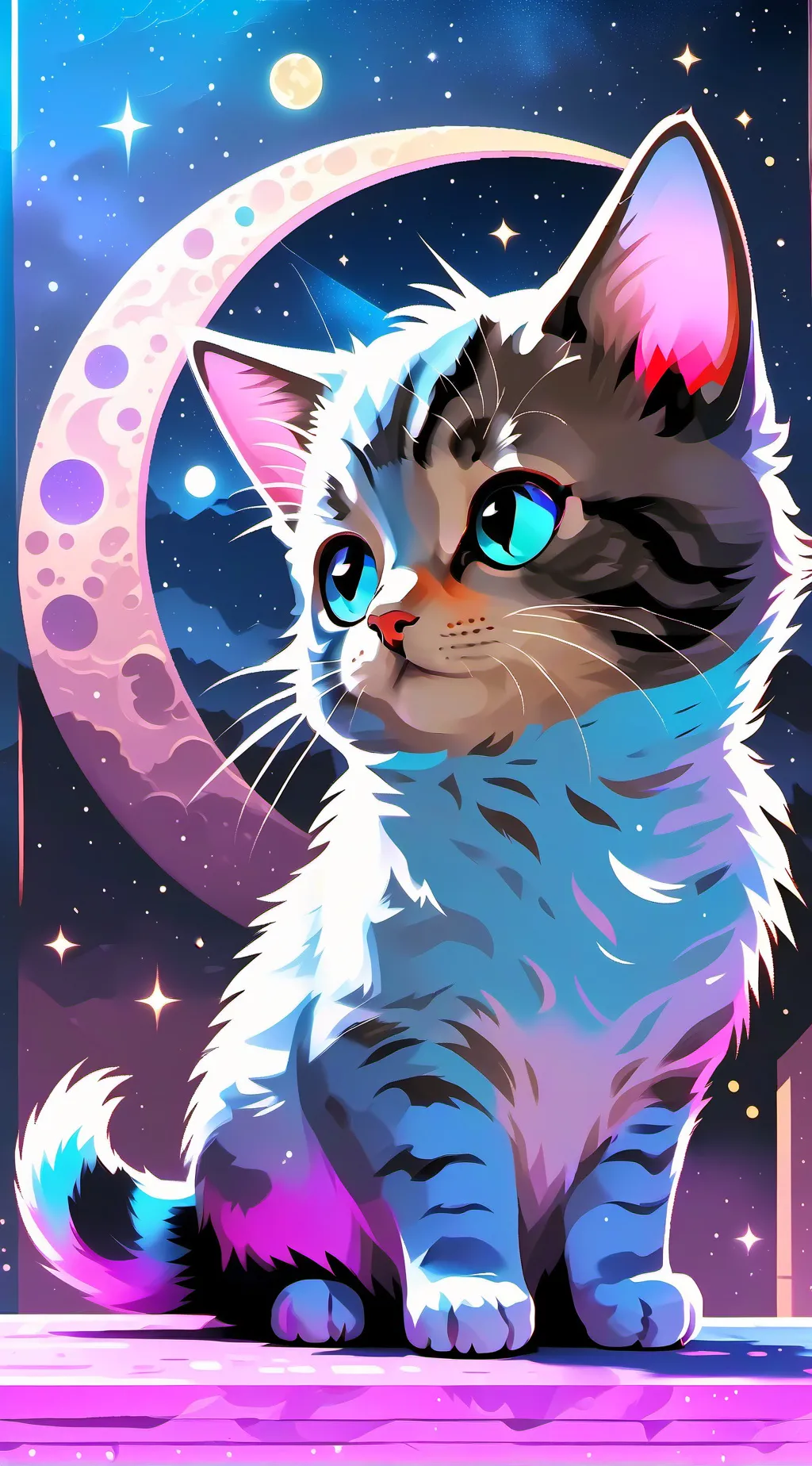 ai character: •Moonlightforever• background