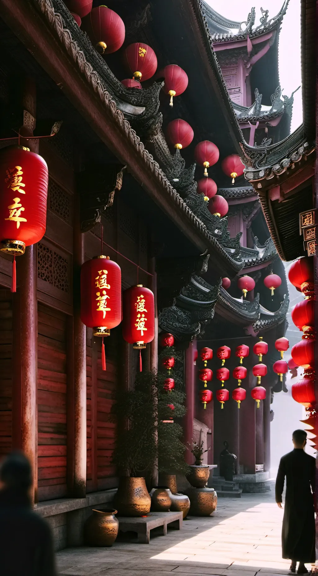 ai character: Sprunki Chinatown  background