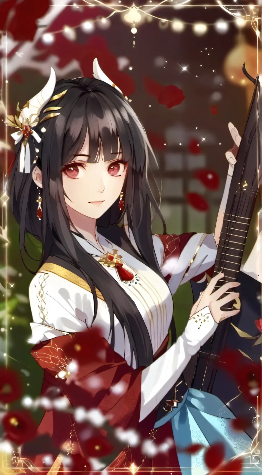 ai character: girl loves you background