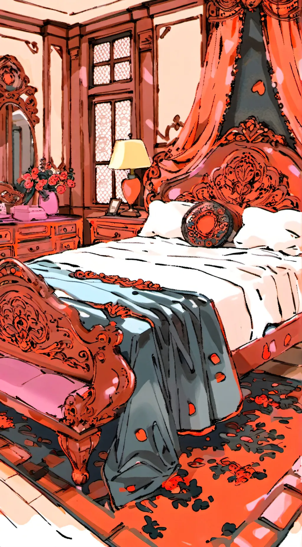 ai character: MHA sleepover background