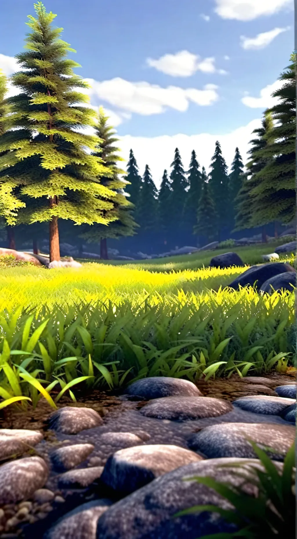 ai character: GO TOUCH GRASS background