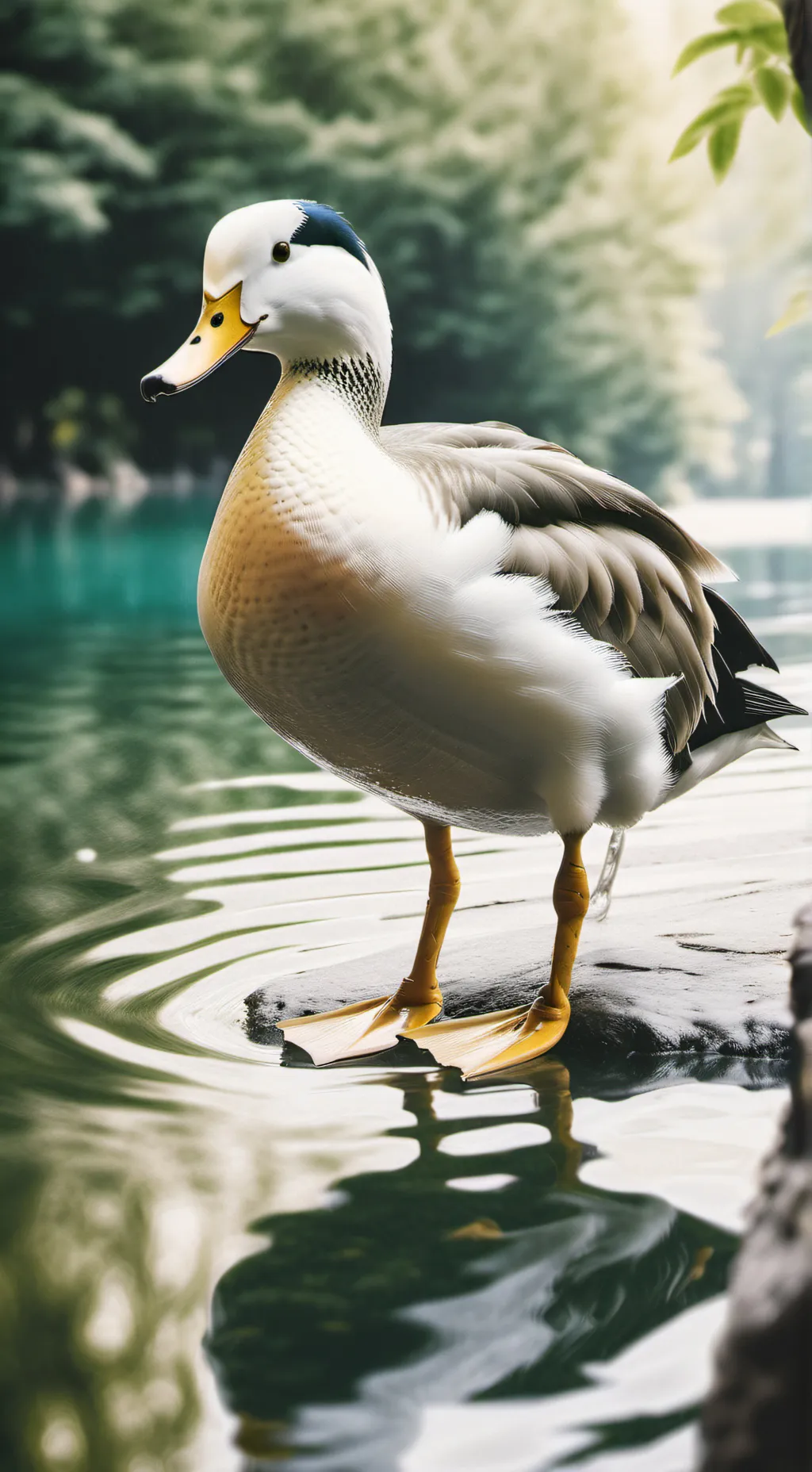 ai character: pato inteligente  background