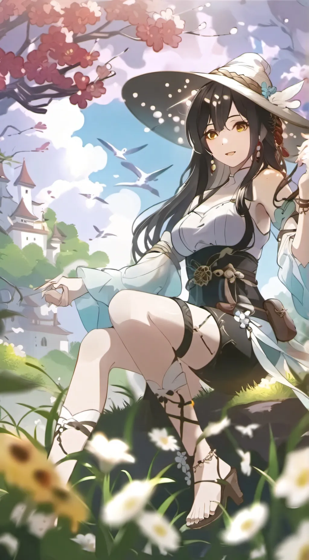 ai character: MHA x squid game background