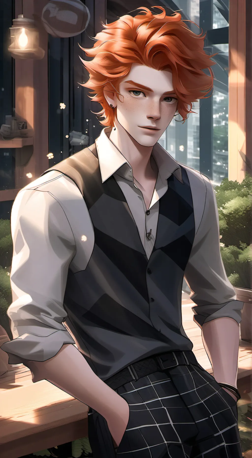 ai character: Leo background