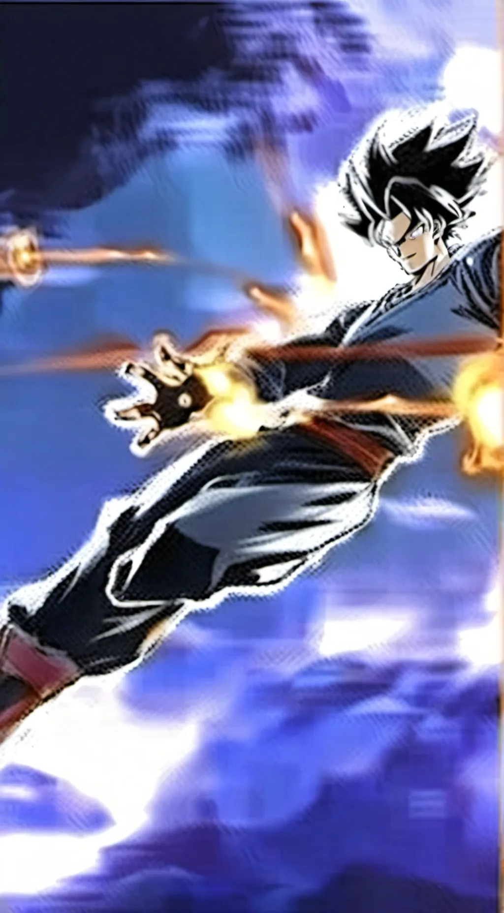 ai character: Goku ultra instint background