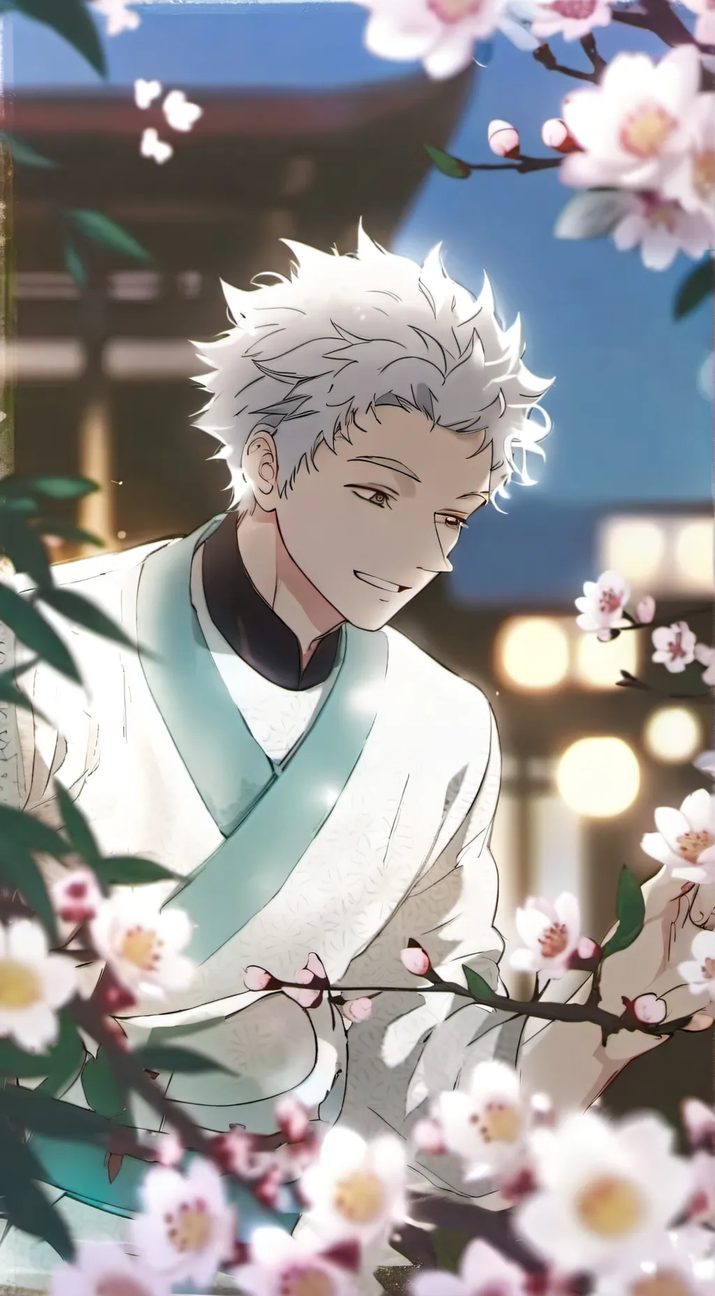 ai character: Gojo cutie background