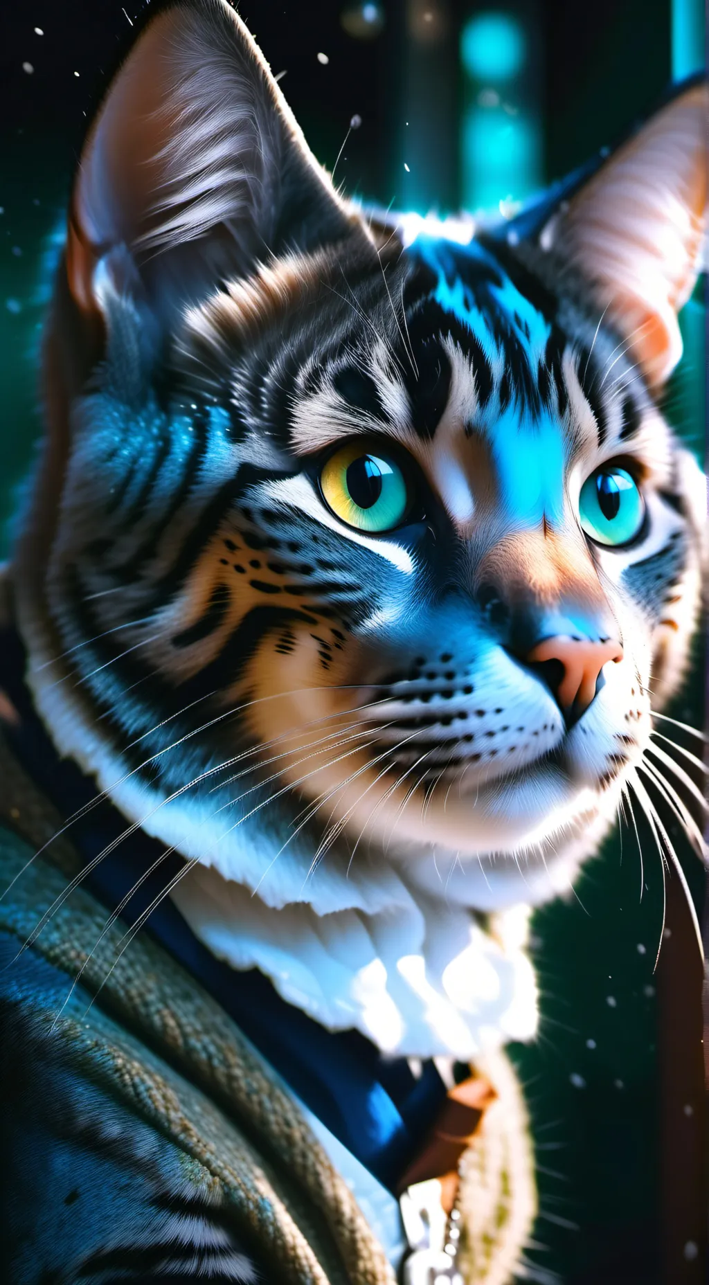 ai character: Gato divino background