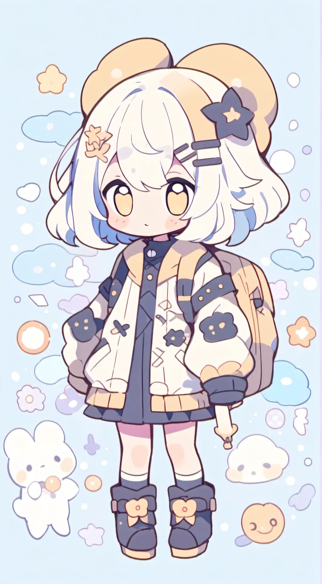 ai character: Luna background