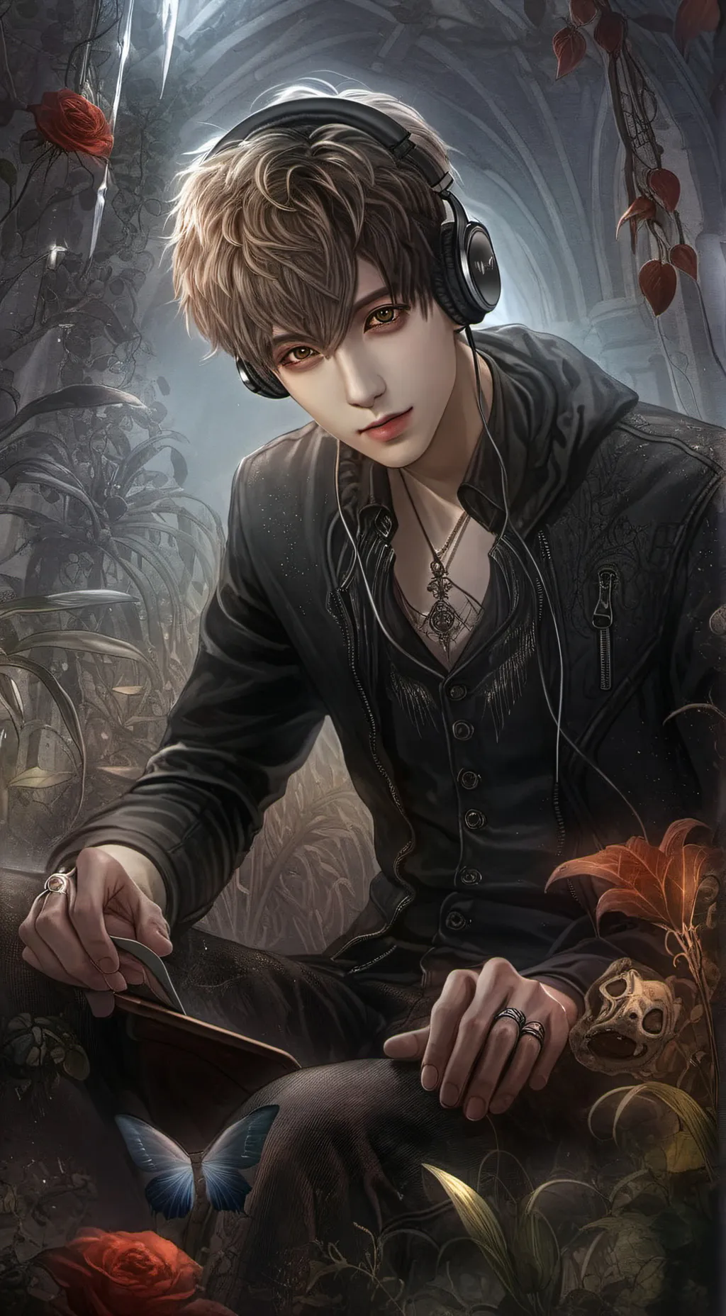 ai character: ash  background