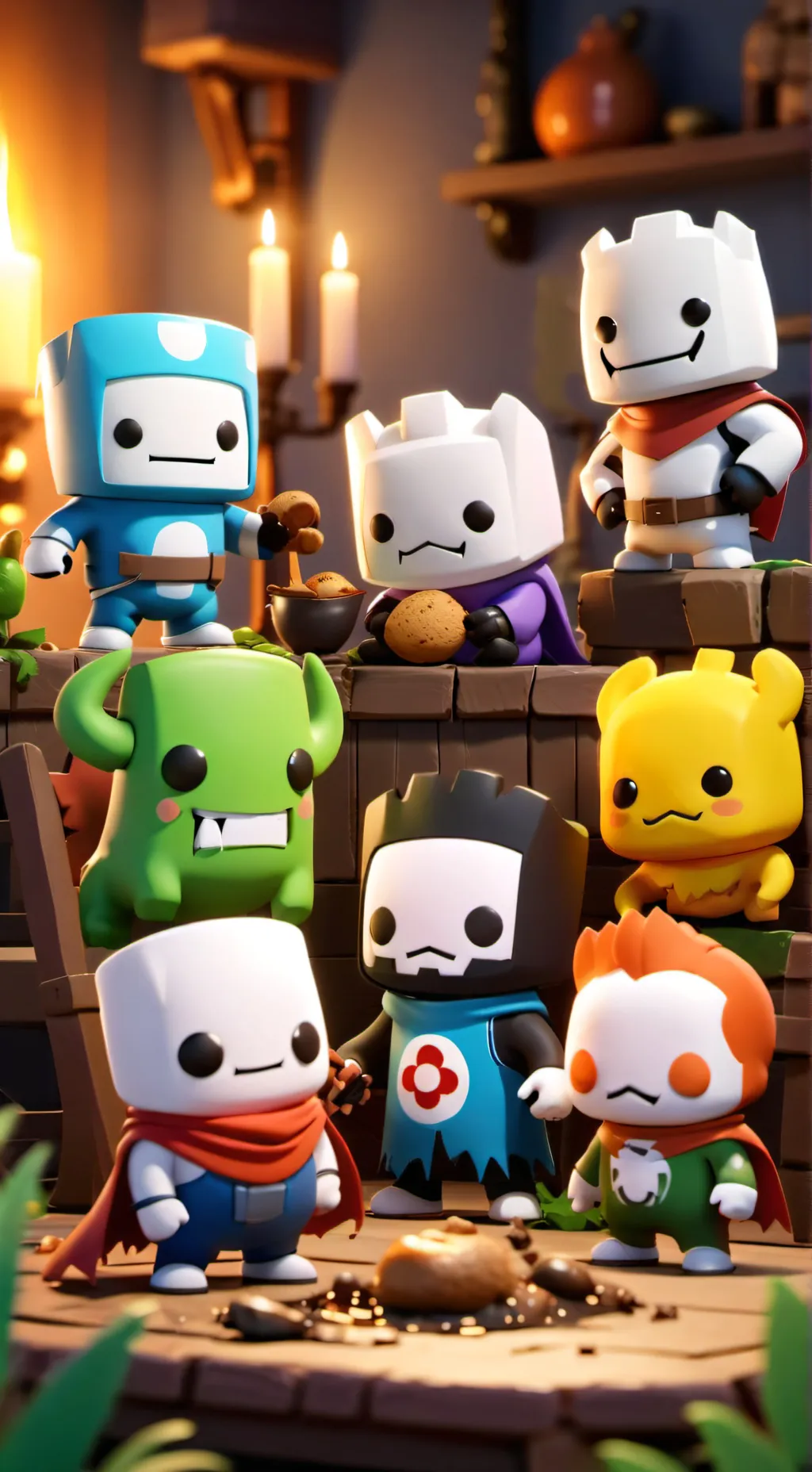ai character: castle crashers background