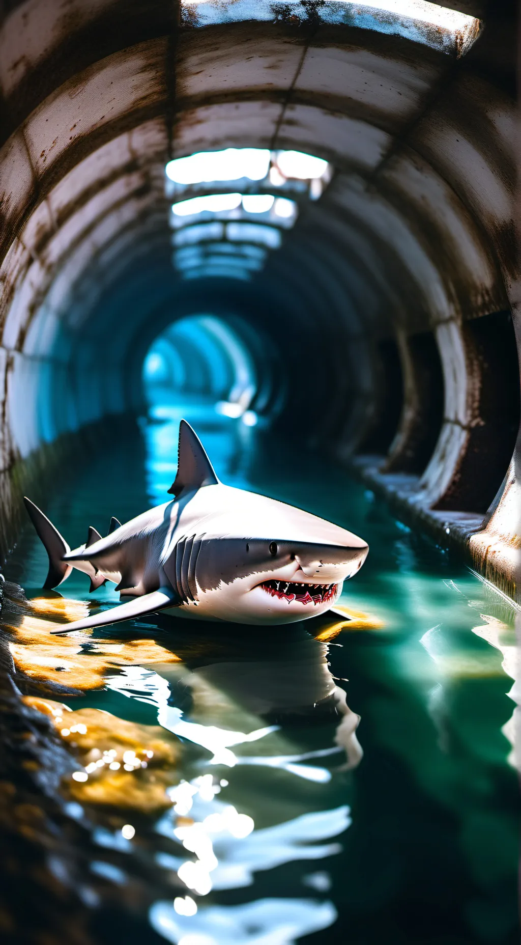 ai character: Sewer Shark background