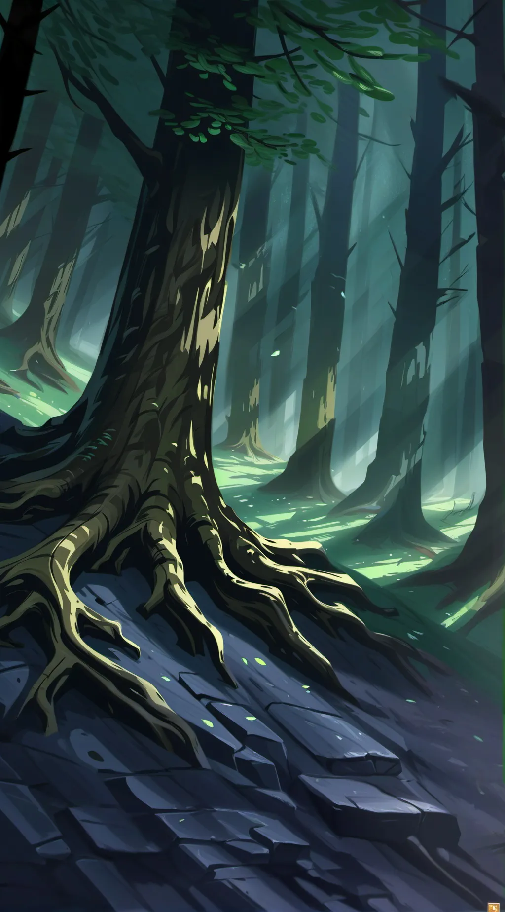 ai character: Moonlight  background