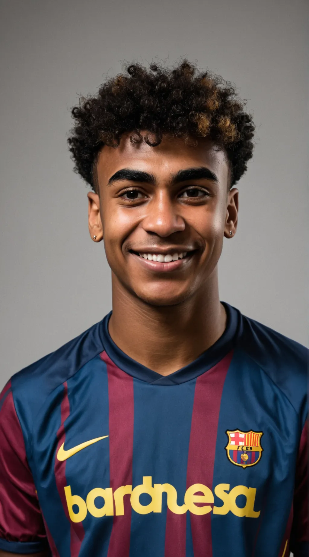 ai character: lamine yamal  background