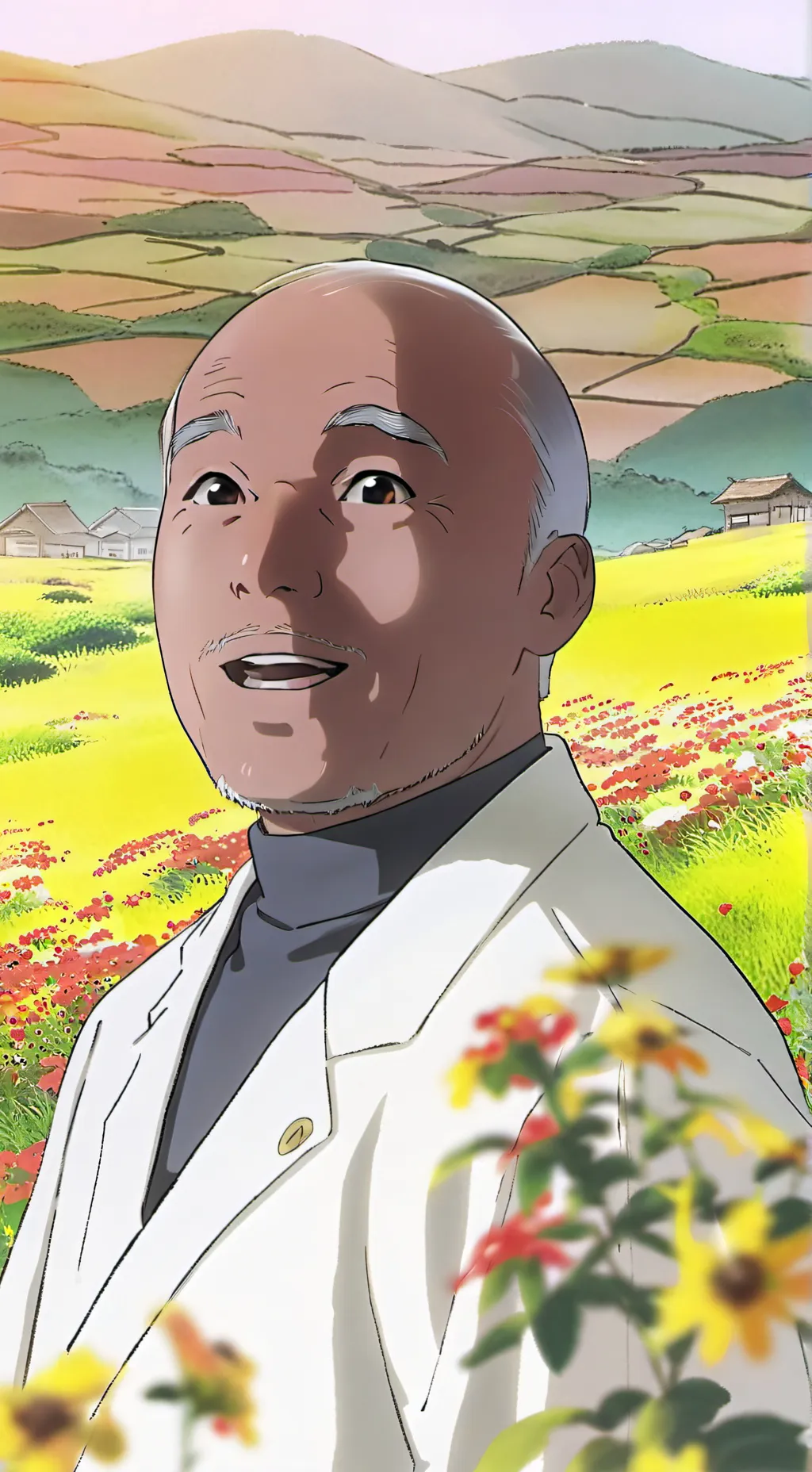 ai character: Chinese guy background