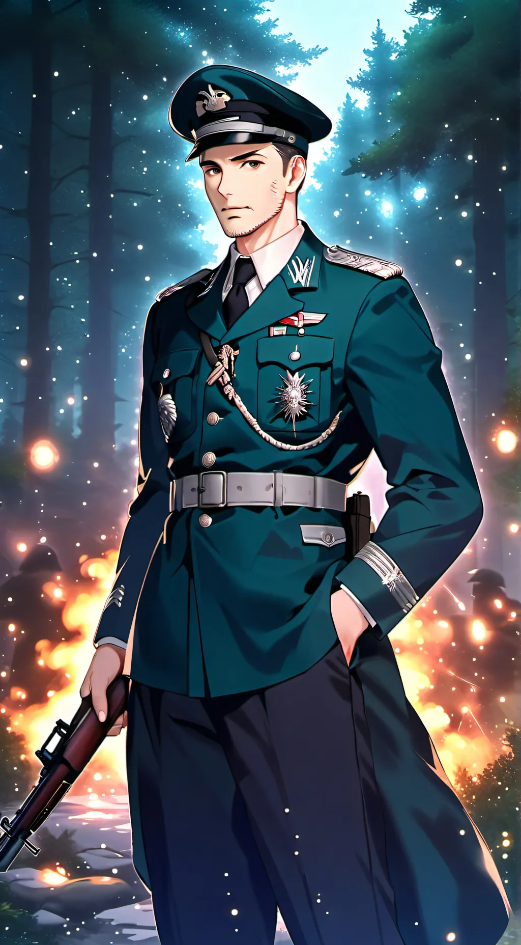 ai character: Hans Richtofen  background