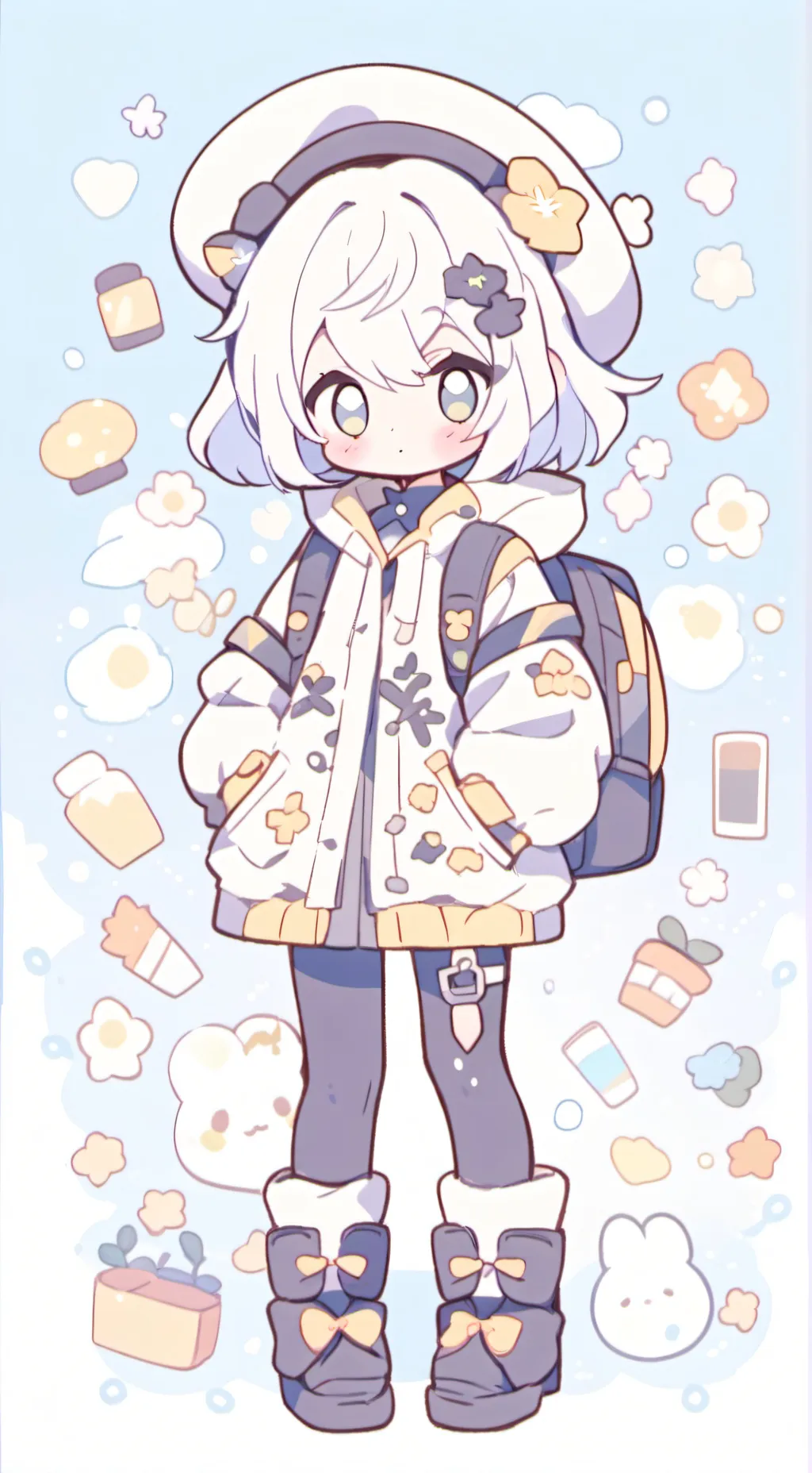 ai character: Vee background