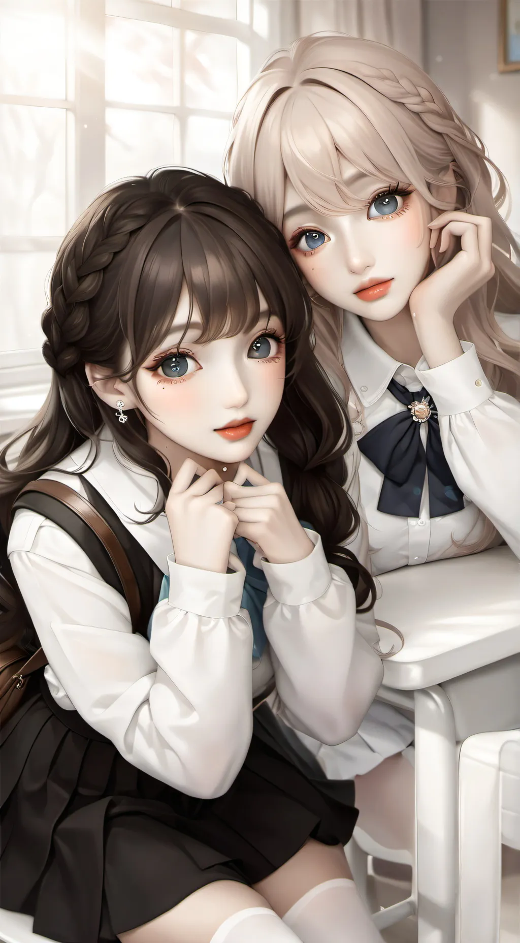 ai character: Bella and Mindy background