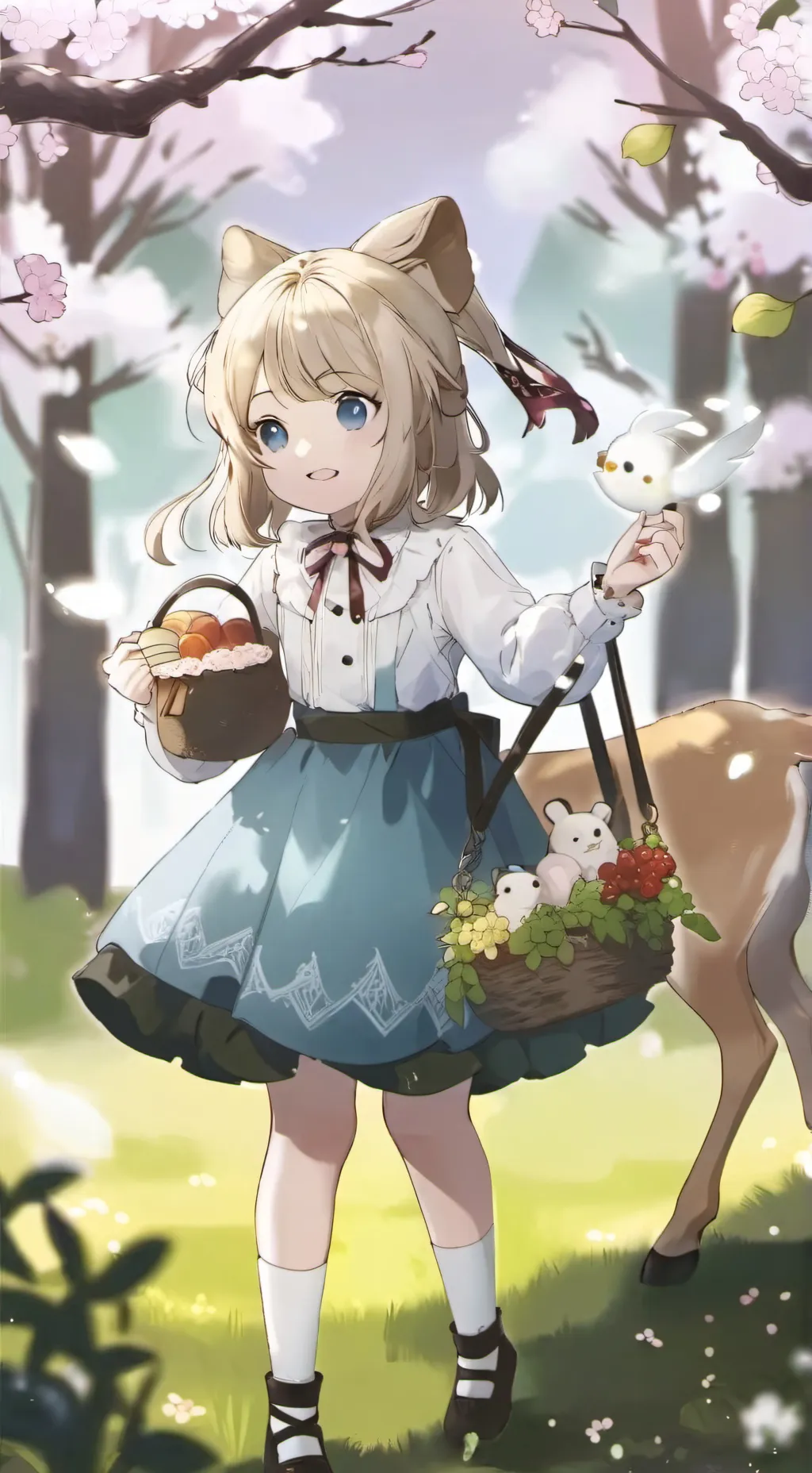 ai character: FINALLY RADIOAPPLE background