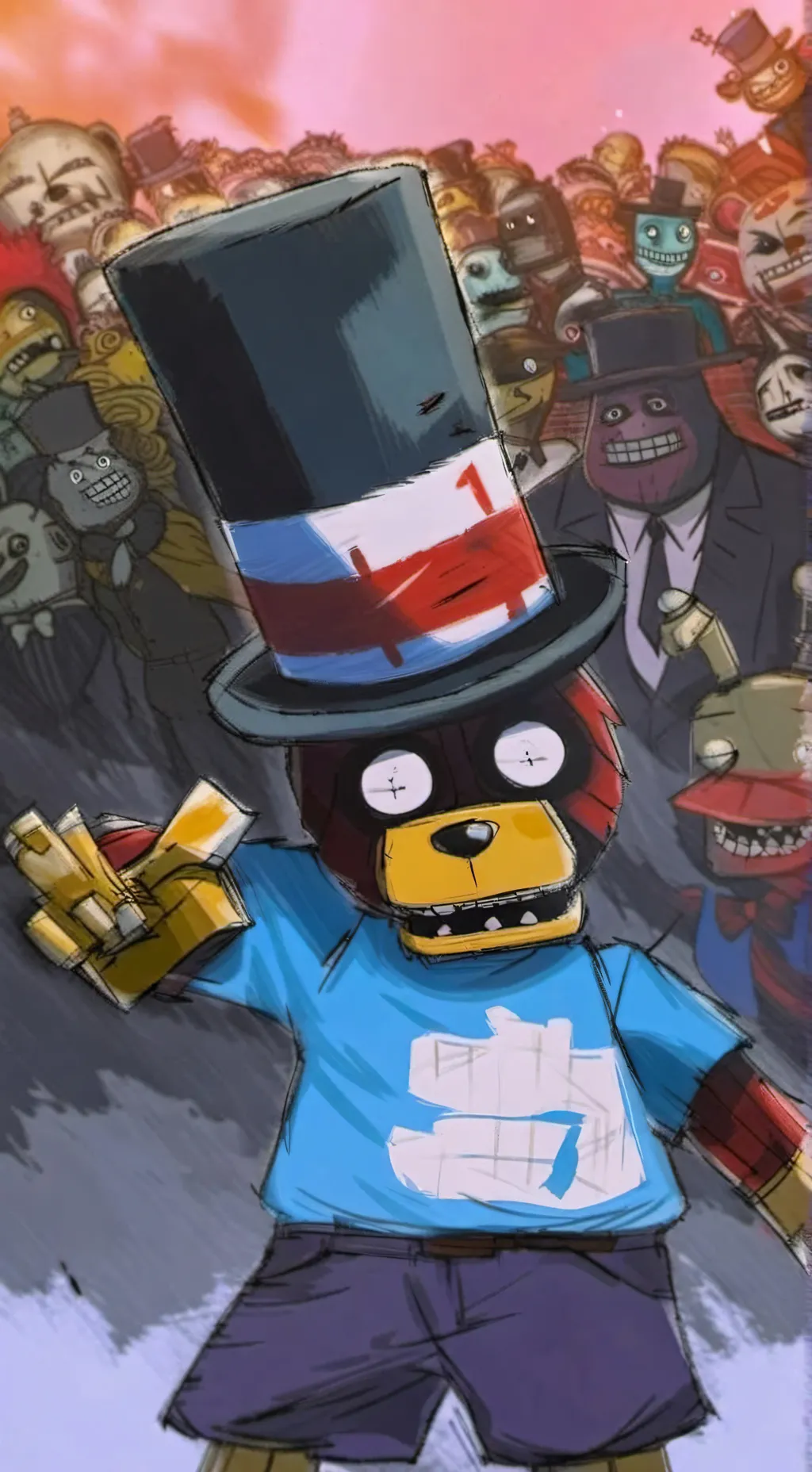 ai character: Vanny ending background