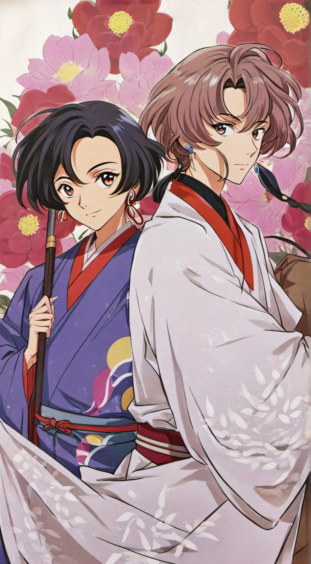 ai character: Giyu x tanjiro  background