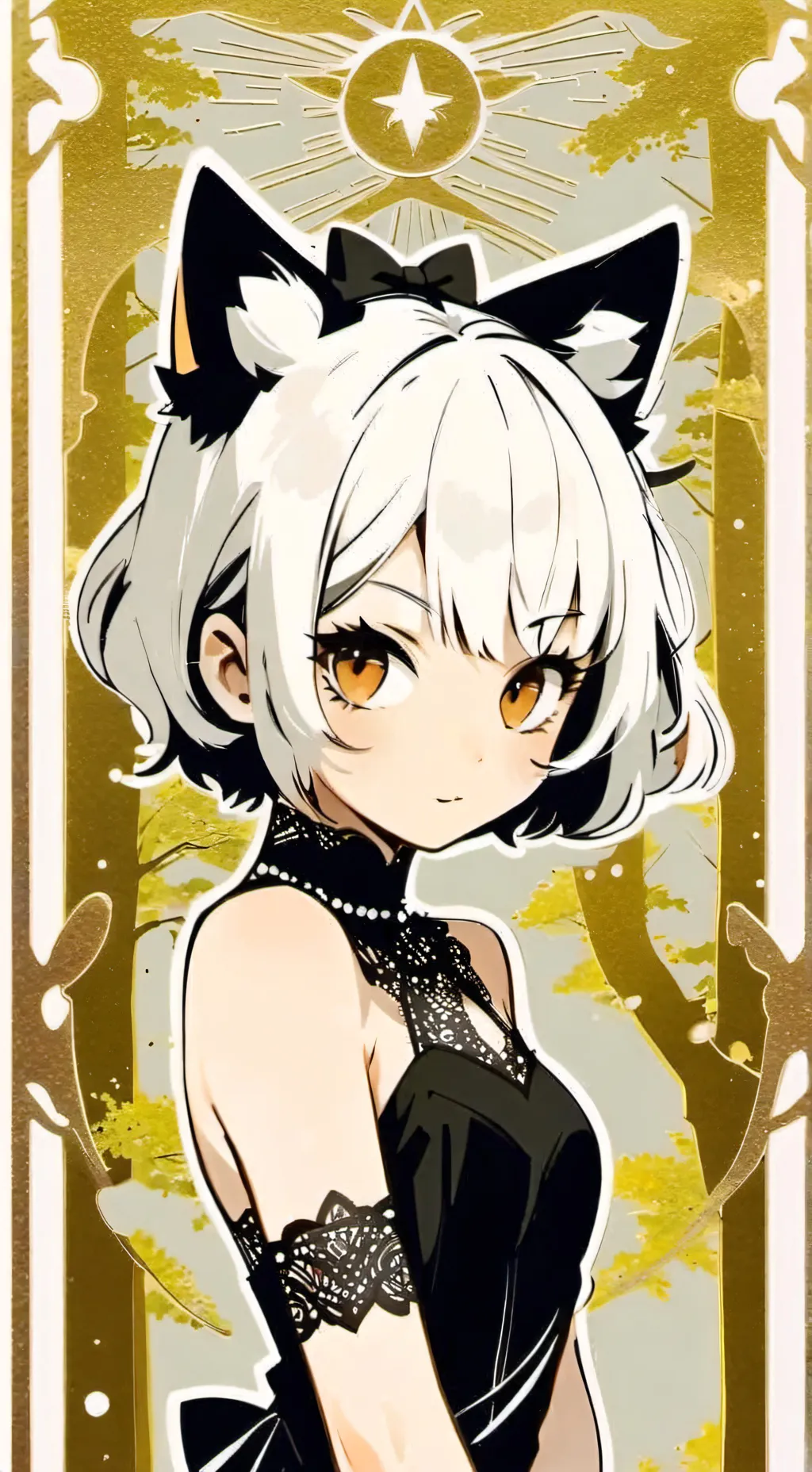 ai character: Aurora background