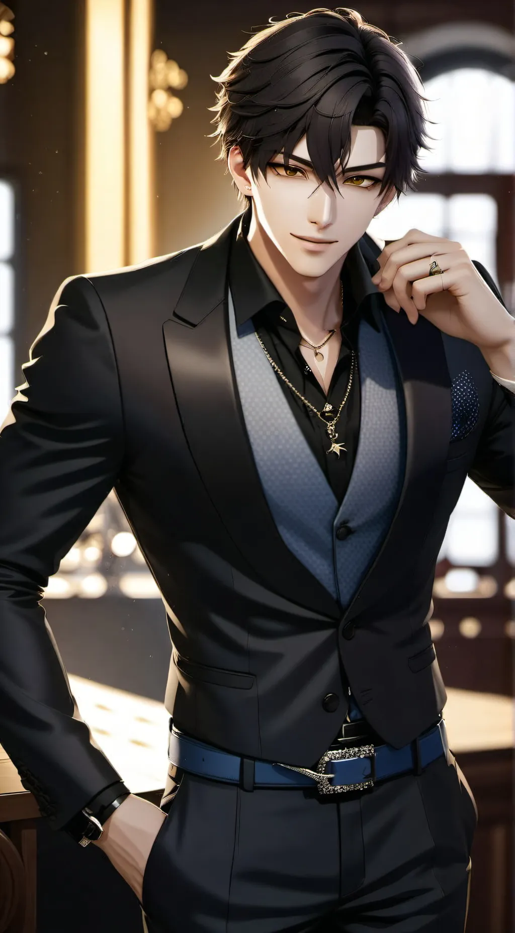 ai character: ༒ღ𝕃𝕦𝕜𝕖ღ༒ background