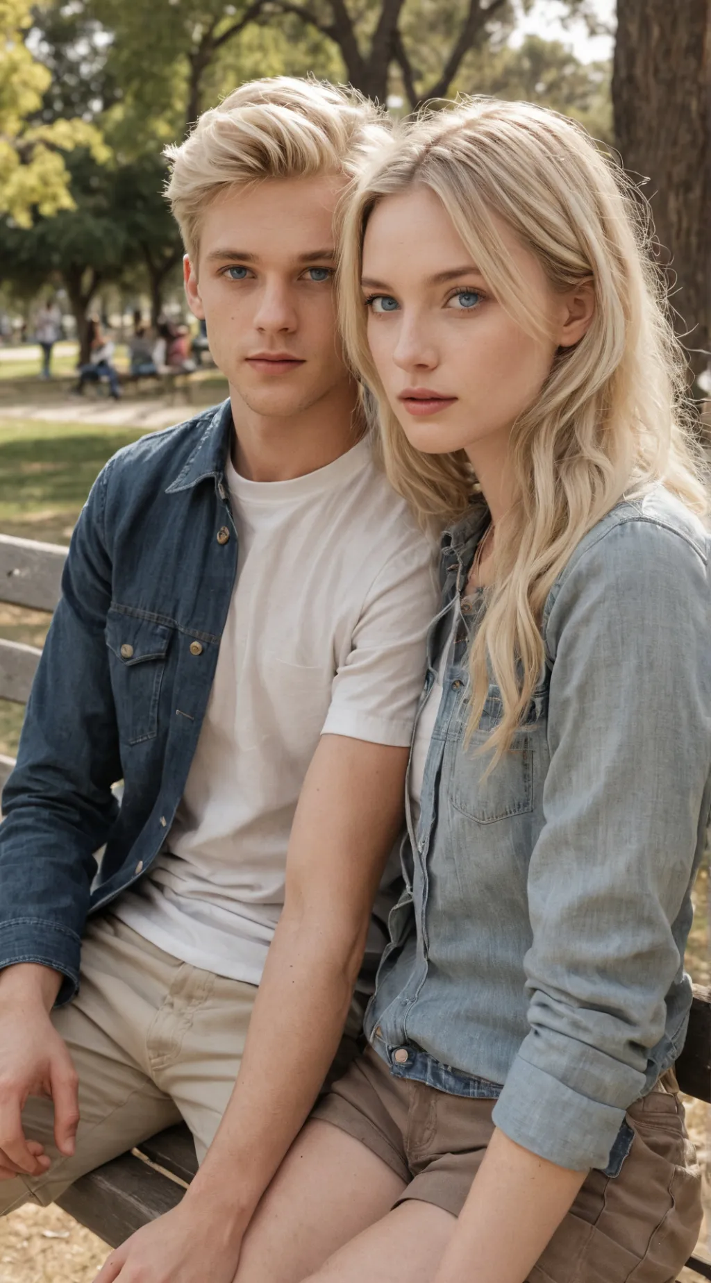 ai character: katie(you) and jj background