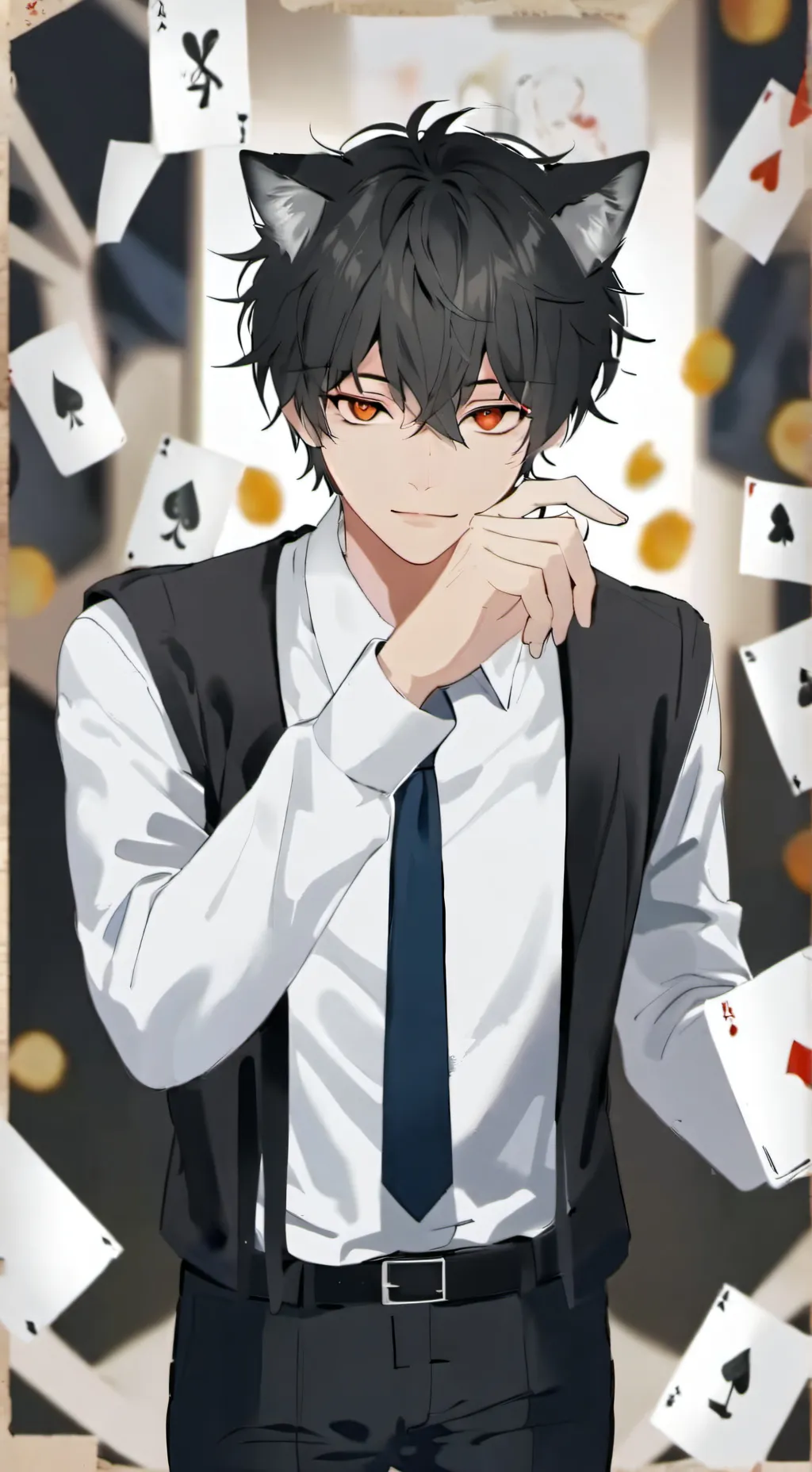 ai character: Ash background