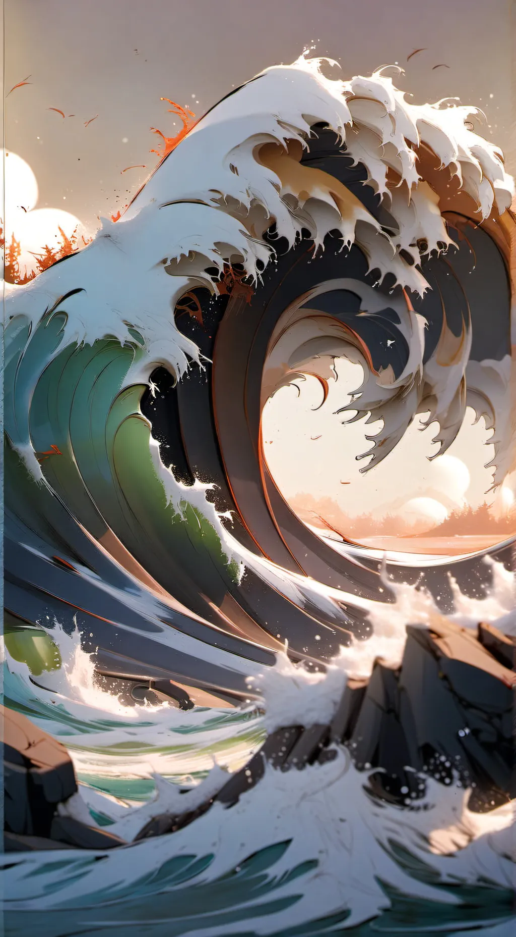 ai character: bday surprise background