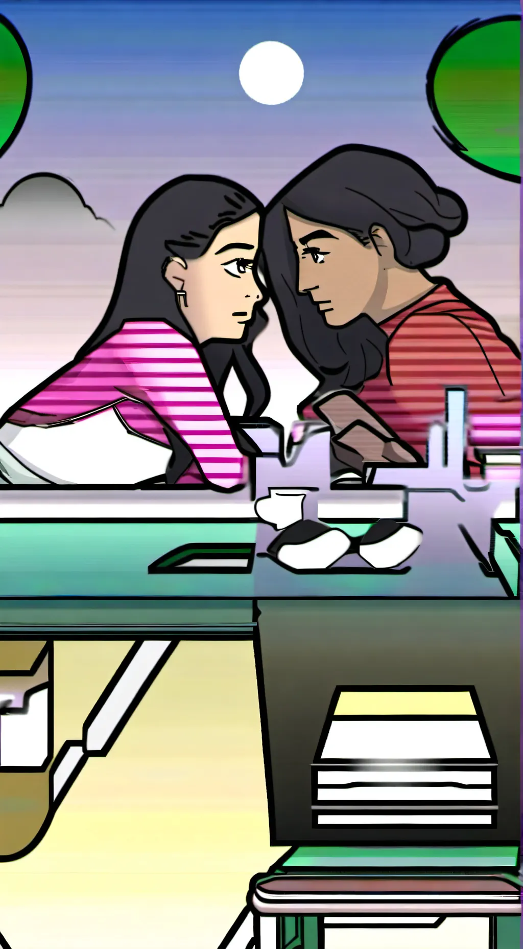 ai character: kara and chloe background