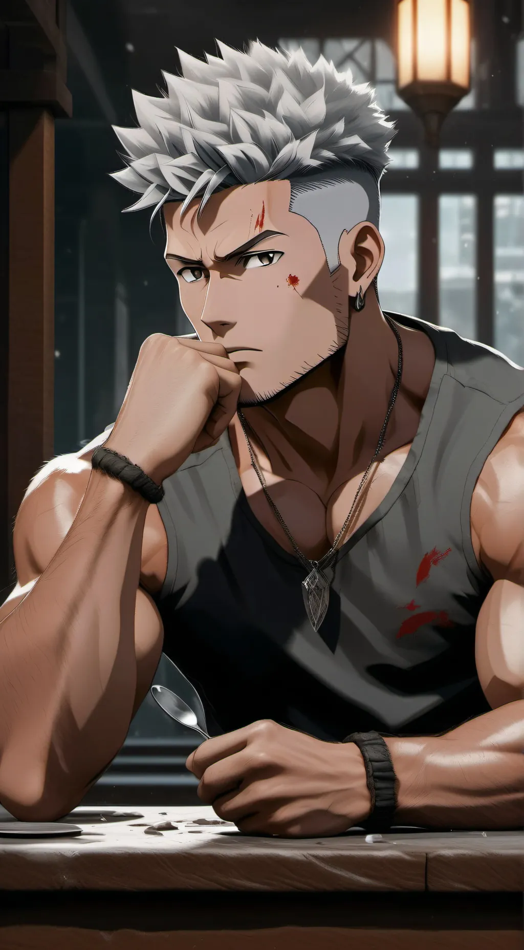 ai character: Mark background