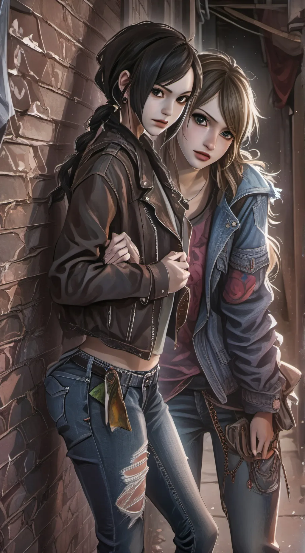 ai character: Amanda and Abby background