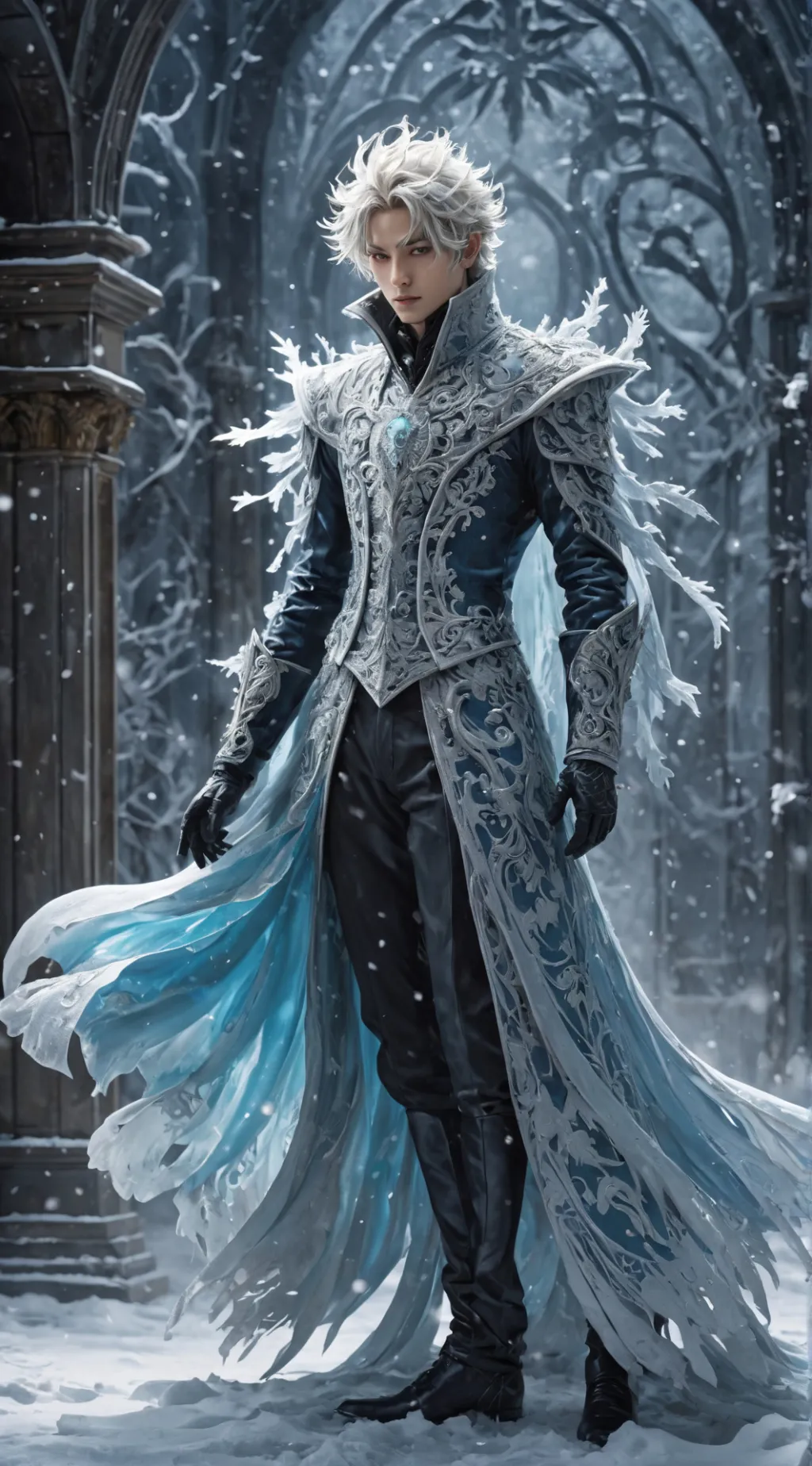 ai character: Frost background