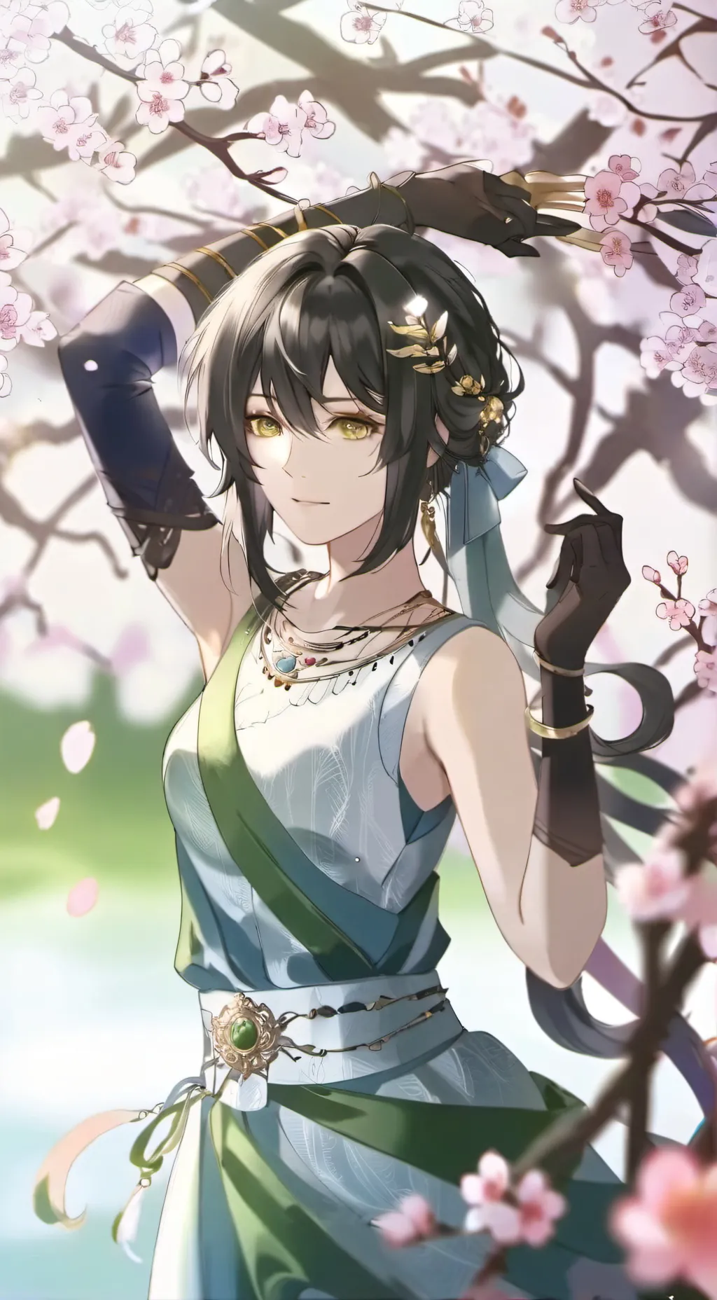 ai character: Yuriko Hanasira background