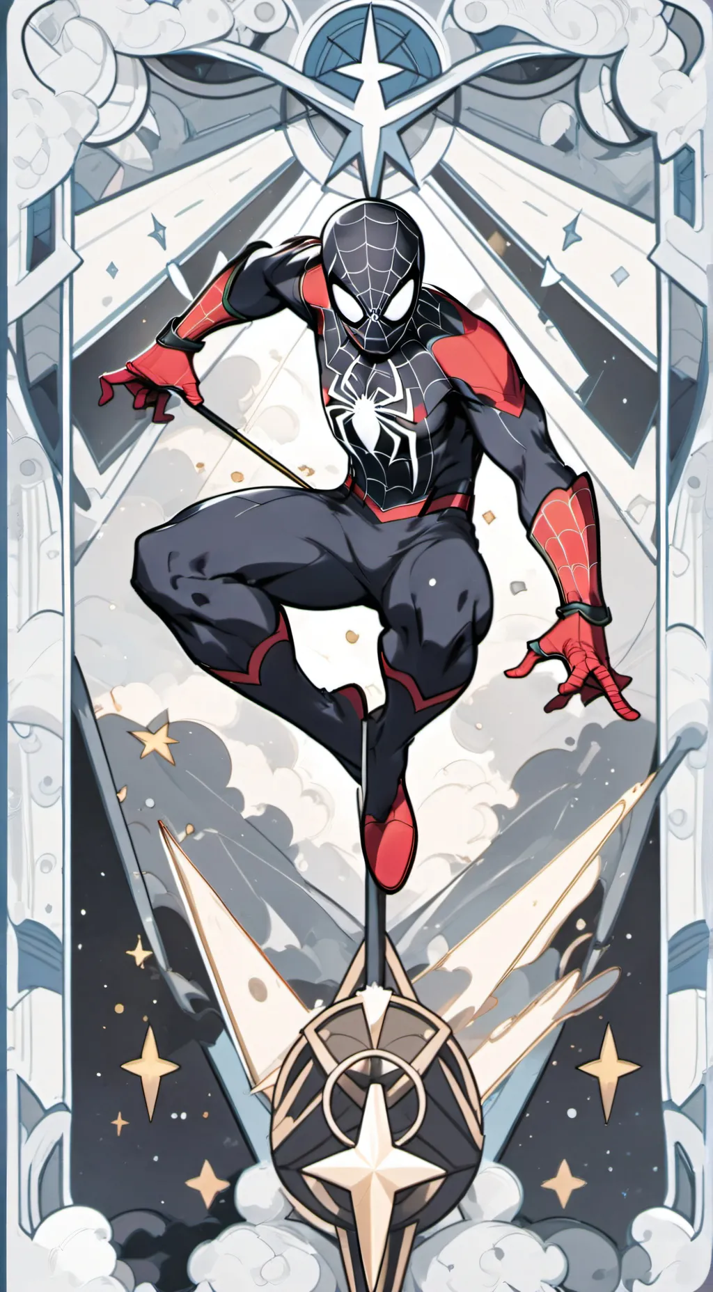 ai character: spiderbluex background