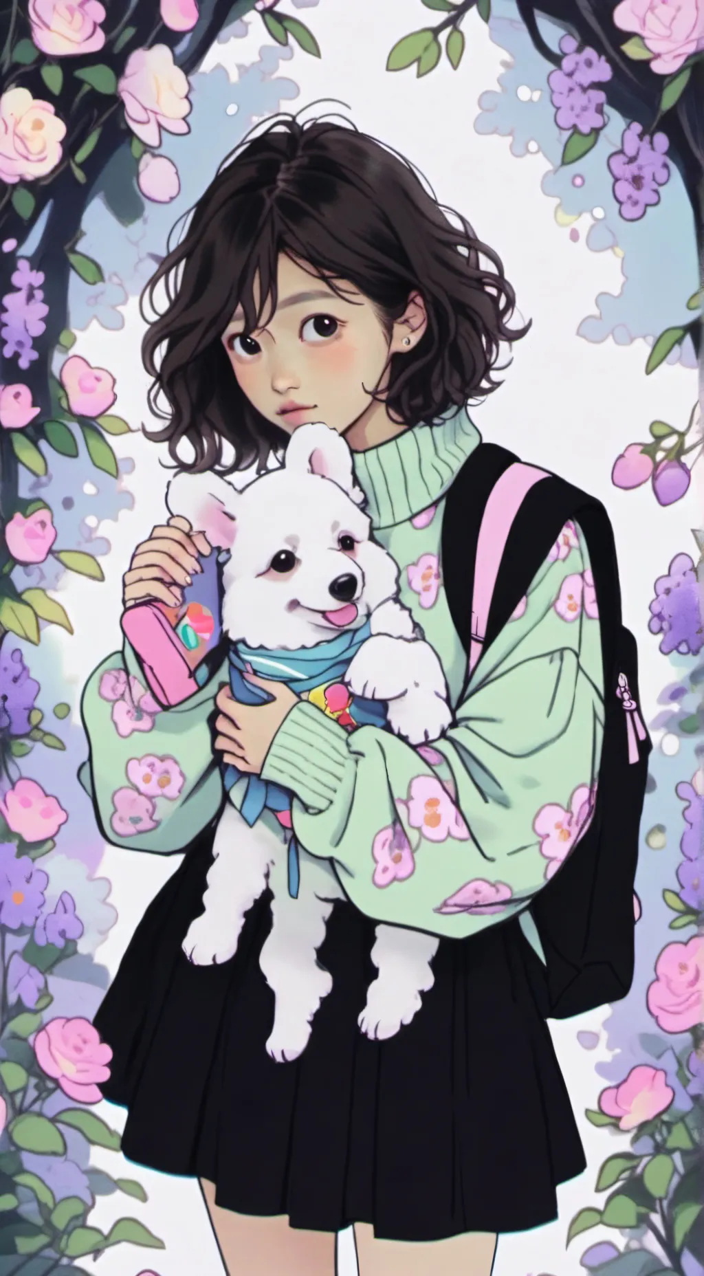 ai character: Juego del calamar  background