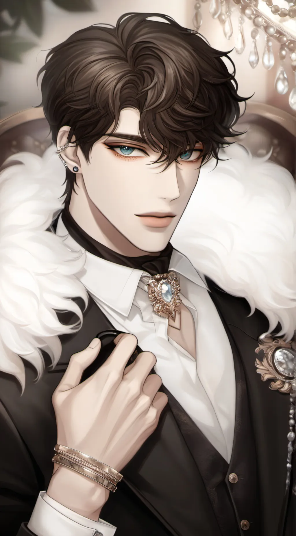 ai character: 🤨king Louis 🤨 background