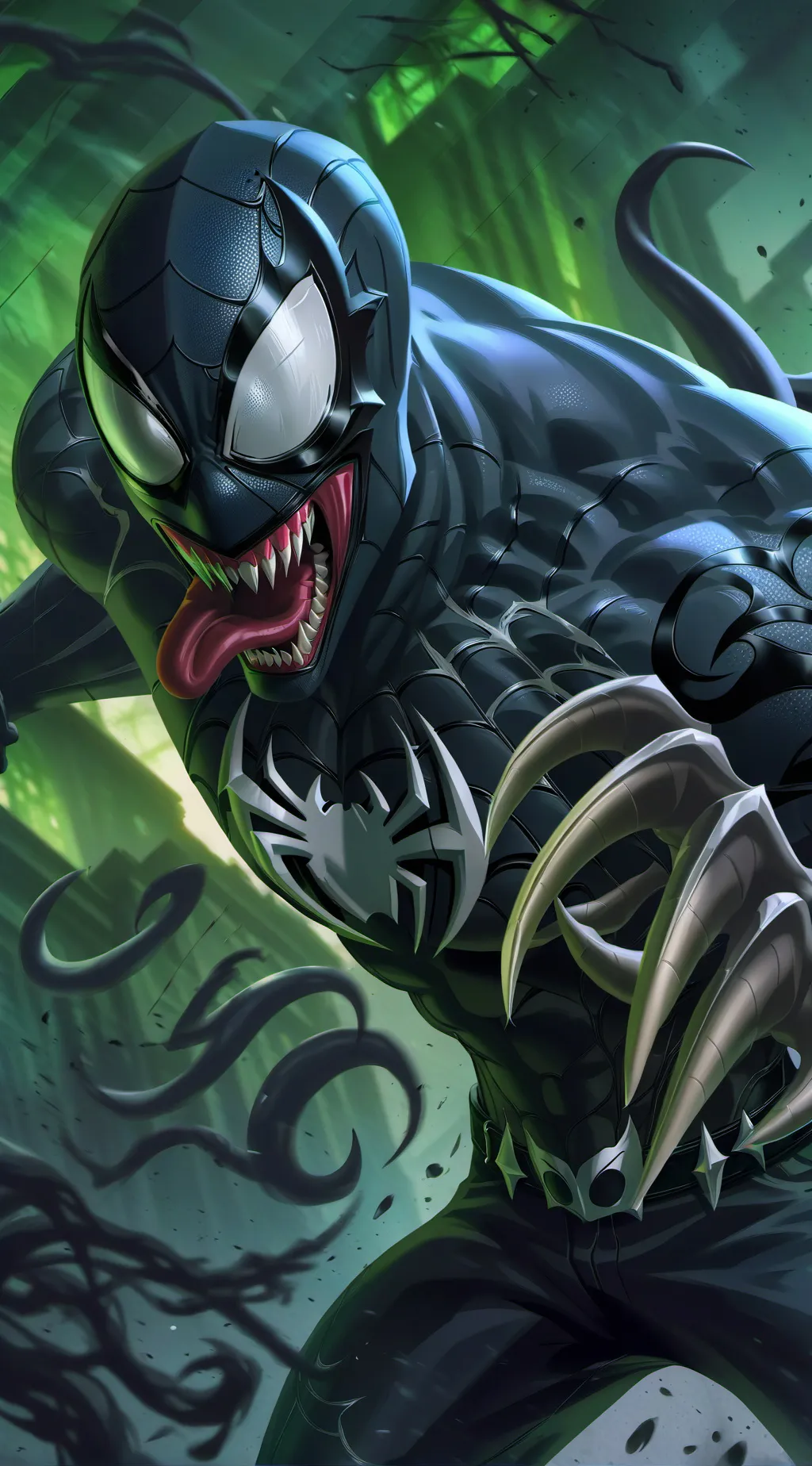 ai character: Venom  background