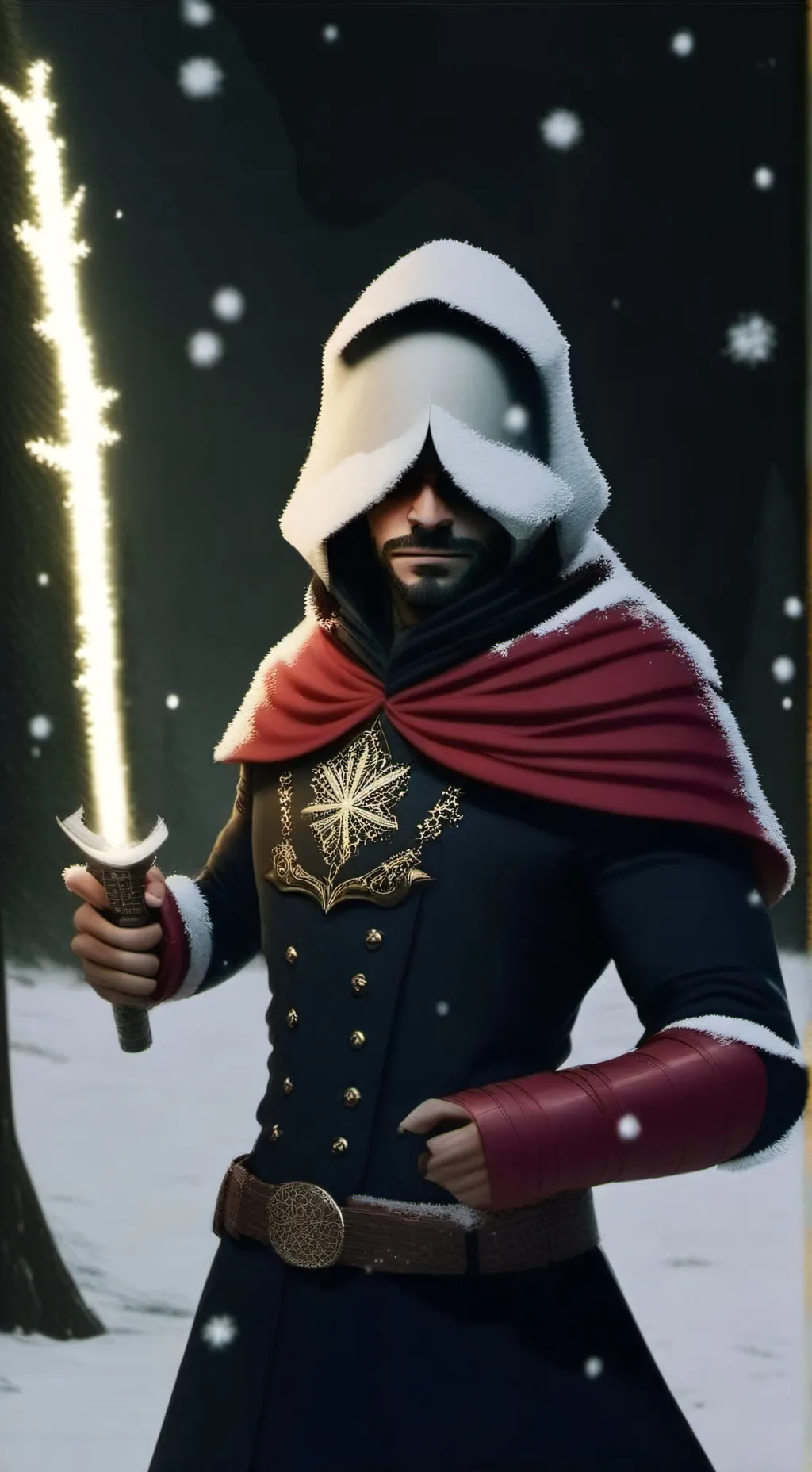 ai character: cavaleiro negro  background