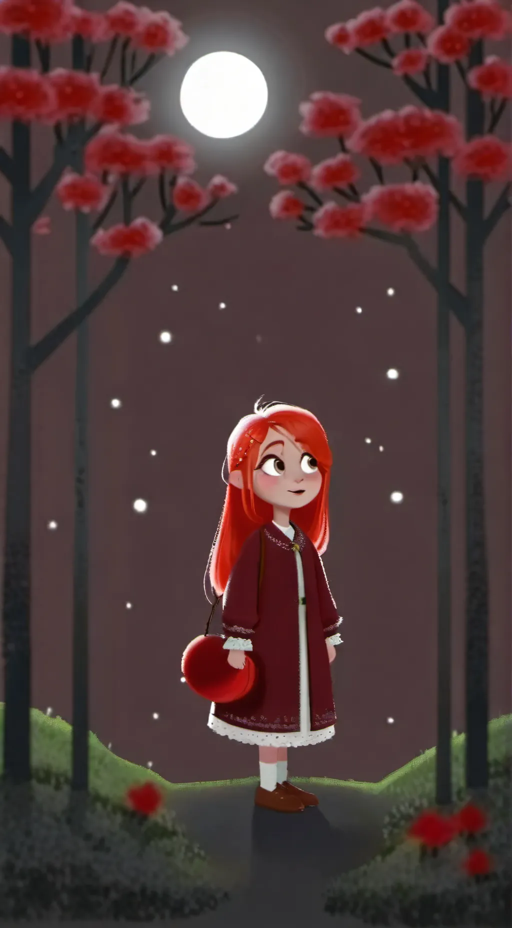 ai character: young Nimona background