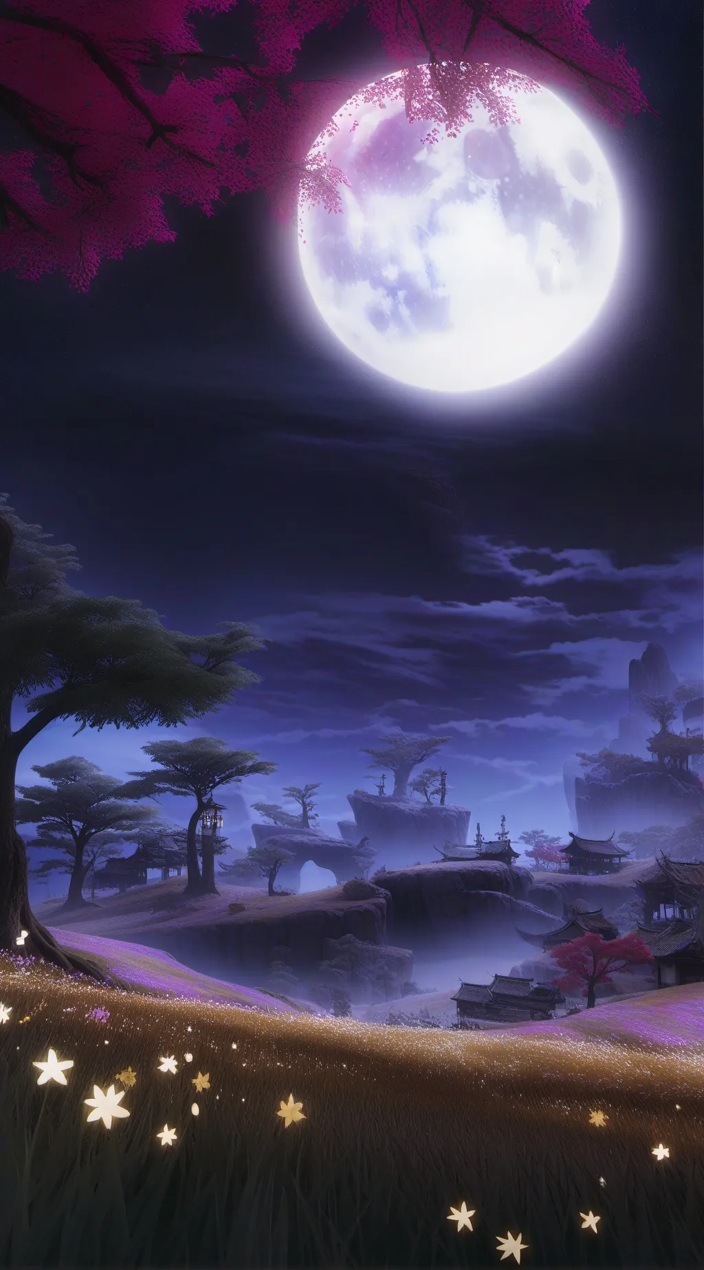 ai character: Sprunki night background